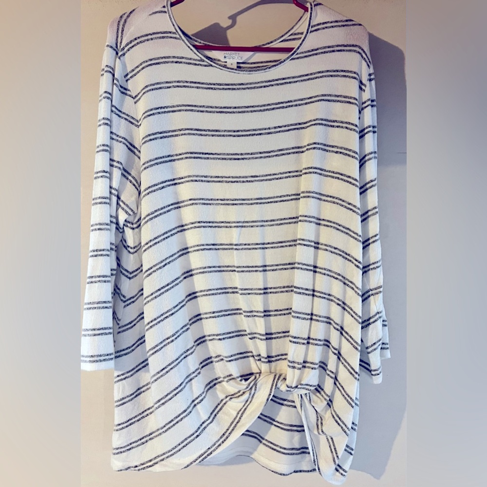 Soft brushed knit Market & Spruce 3/4 sleeve sweater